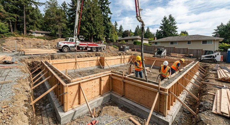 Cement Foundation Installation in Fredericksburg, VA