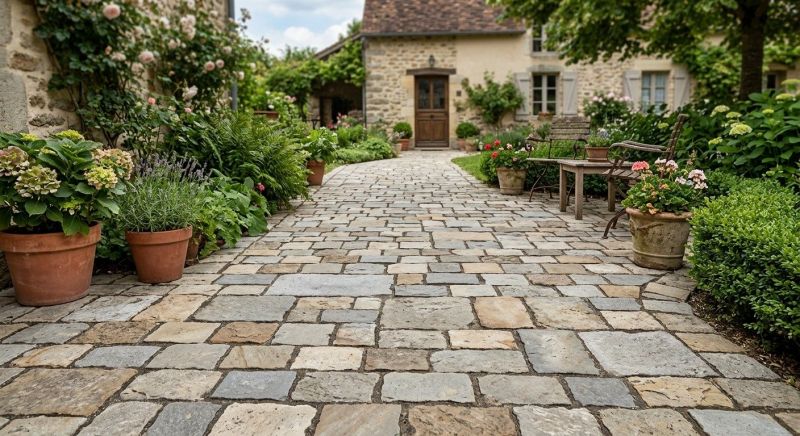 Cobblestone Installation in Ogden, UT