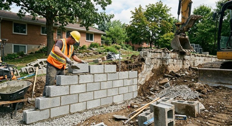 Concrete Blocks Installation in Boston, MA