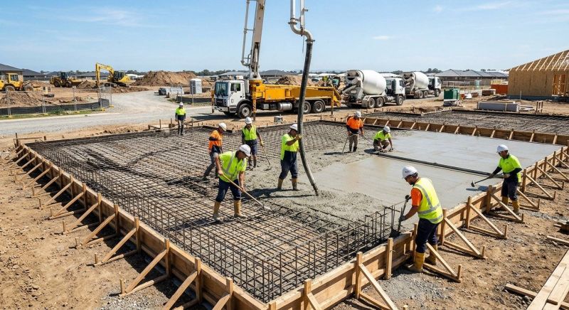 Foundation Slab Construction in Fort Worth, TX