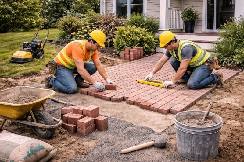 Brick Paving Installation in Norwalk, CT