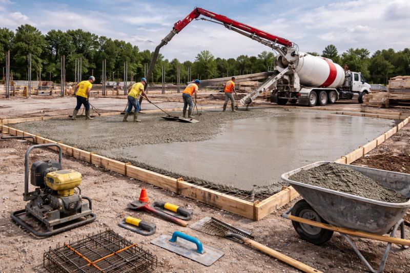Commercial Slab Installation in Alexandria, VA
